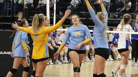 Video thumbnail: High School Activities 2021 A Volleyball | Hamlin vs. Parkston