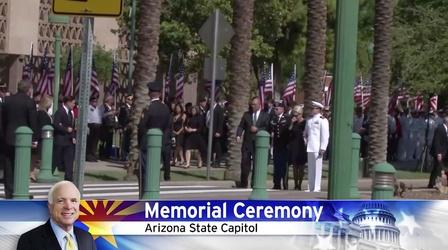 Video thumbnail: Arizona PBS John McCain memorial ceremony at Arizona Capitol
