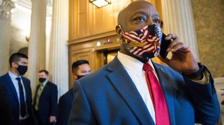 Video thumbnail: PBS NewsHour Congress overrides Trump's veto of defense bill