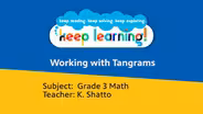 Grade 3 Math: Working with Tangrams