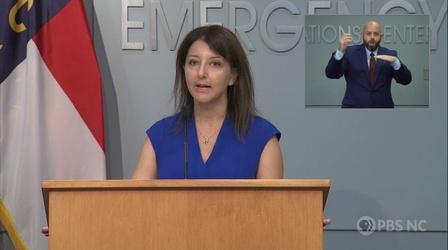 Video thumbnail: NC Emergency Management and Weather 07/29/21: Coronavirus Briefing (English)