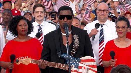 Video thumbnail: A Capitol Fourth Babyface Performs "America the Beautiful"