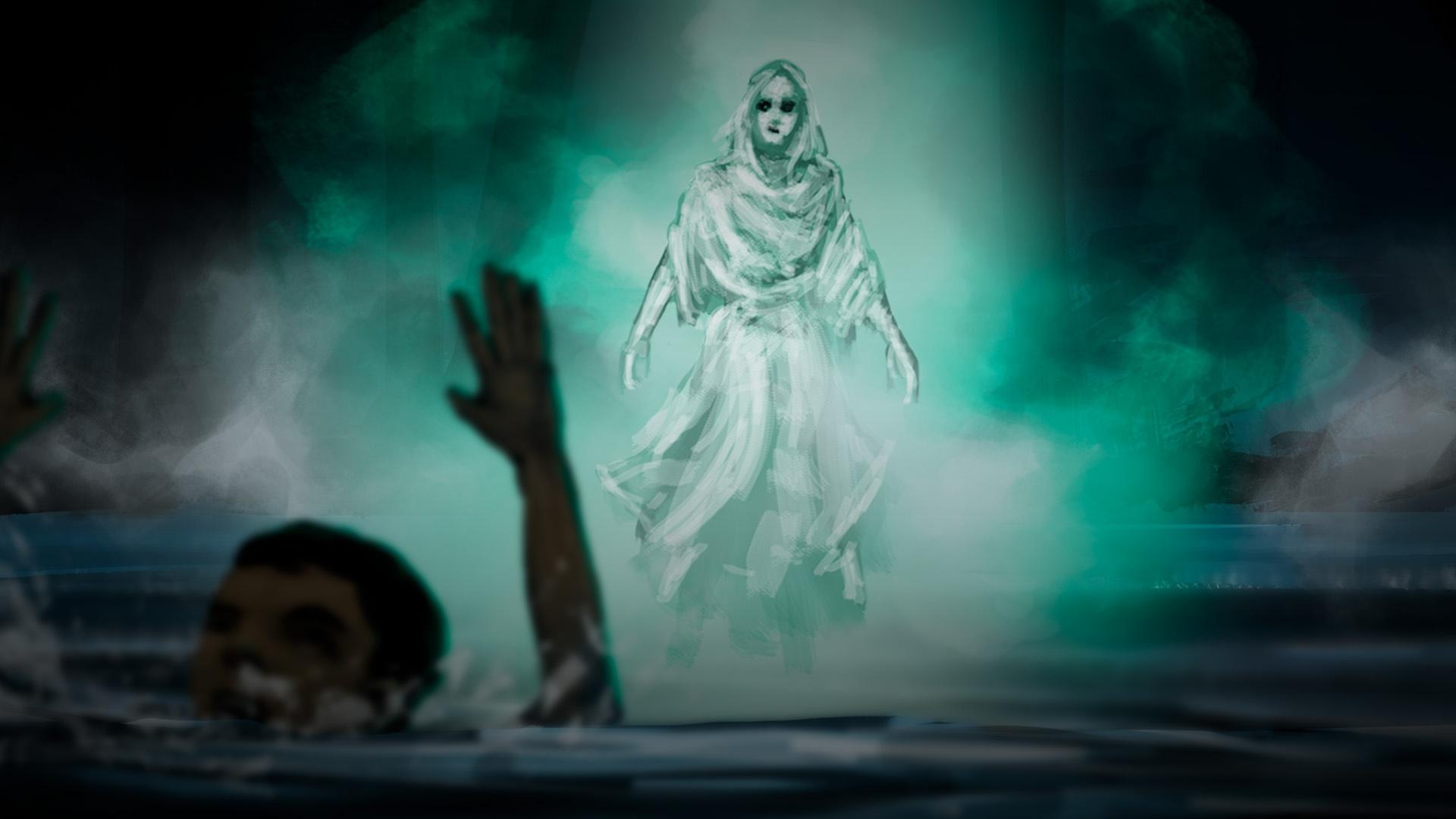 How the god you worship influences the ghosts you see