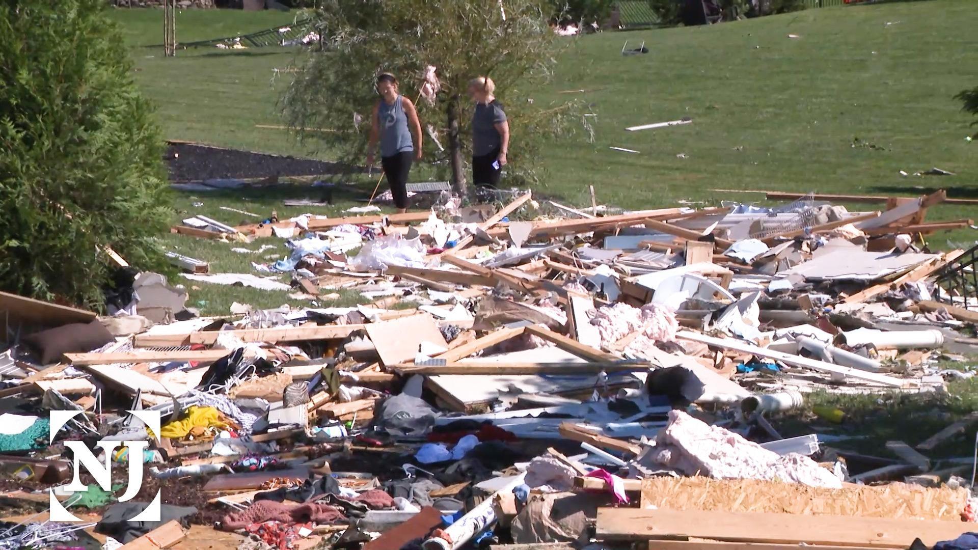 In Mullica Hill, several homes were destroyed in a tornado NJ