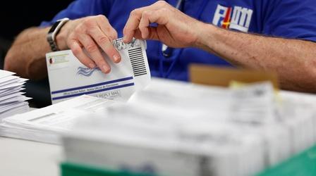 Video thumbnail: PBS NewsHour The latest on vote counts in 4 critical states