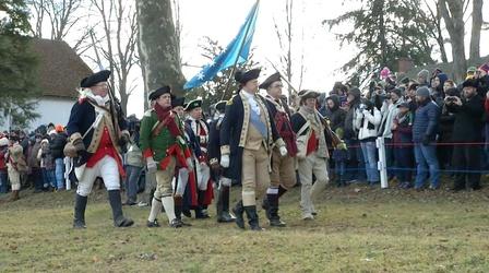 Video thumbnail: NJTV News Winds prevent annual re-creation of Washington's crossing