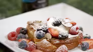 Lemon Mascarpone French Toast with Berries and Almonds