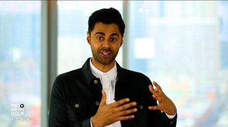 Video thumbnail: PBS NewsHour Hasan Minhaj on political satire, 'the American Dream Tax'