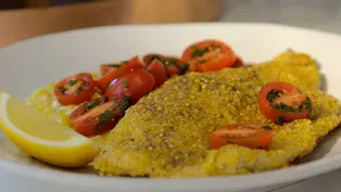 Cornmeal-Crusted Trout with Corn & Tomato Relish | Recipe