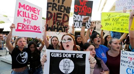 Video thumbnail: PBS NewsHour Florida shooting survivors seek gun law changes
