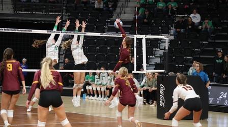 Video thumbnail: High School Activities 2021 AA Volleyball | SF Roosevelt vs. Brandon Valley
