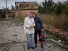 Ukrainian President visits territory reclaimed from Russia