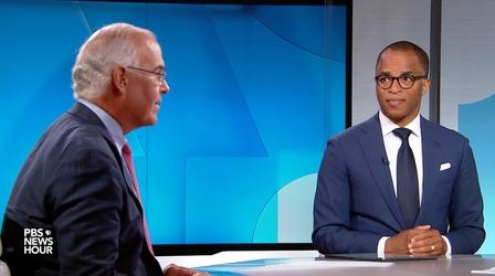 Video thumbnail: PBS NewsHour Brooks and Capehart on Democrat's climate agenda