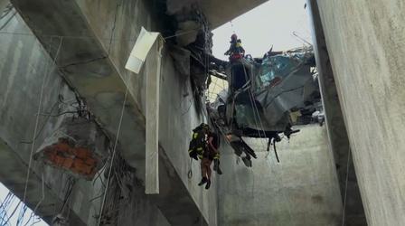 Video thumbnail: NOVA Survivors Recount Bridge Collapse in Genoa, Italy