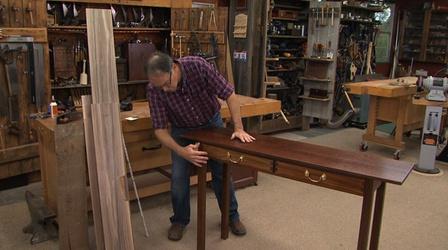Video thumbnail: American Woodshop Two Drawer Hall Table