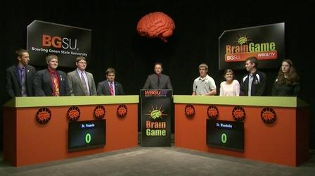 Video thumbnail: BGSU Brain Game St. Francis vs St. Wendelin (2015-2016)