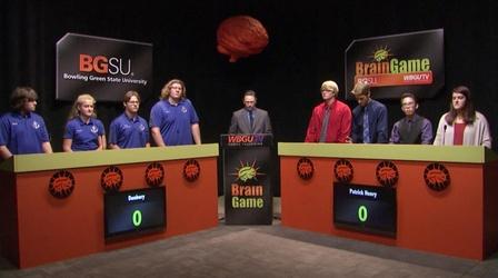 Video thumbnail: BGSU Brain Game Danbury vs Patrick Henry (2016-2017)