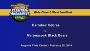 Carrabec vs. Maranacook Girls Class C West Semifinal