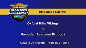 Video thumbnail: Maine High School Basketball Tournament Hampden vs. Oxford Hills Boys A East Final