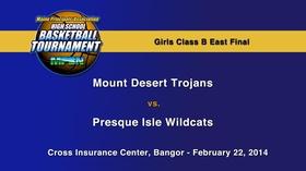Video thumbnail: Maine High School Basketball Tournament Presque Isle vs. Mt. Desert Girls B East Final