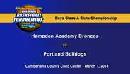 Hampden Academy vs. Portland Boys Class A State Championship