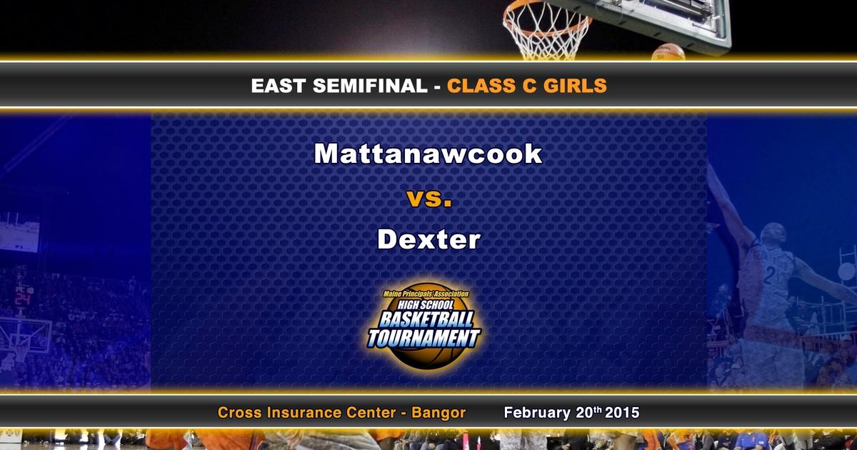 Maine High School Basketball Tournament Mattanawcook vs Dexter Girls