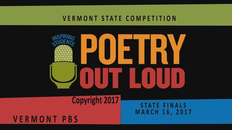 Poetry Out Loud - Vermont Finals 2017 image