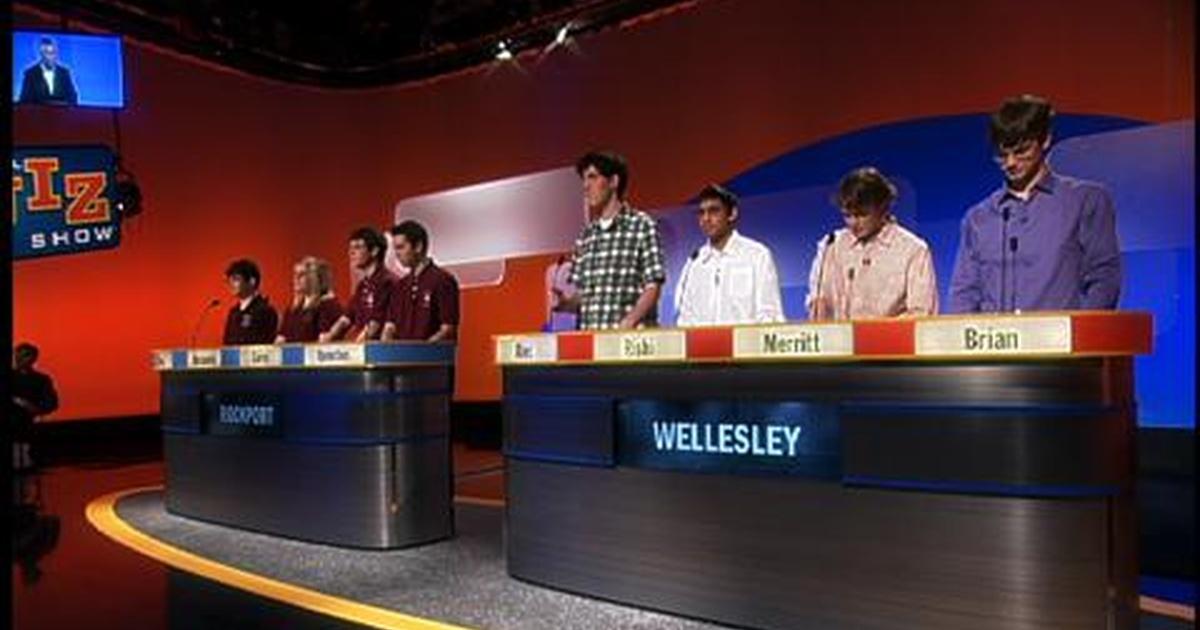 High School Quiz Show Quarterfinals Rockport vs. Wellesley (411) Season 4 Episode 411 PBS