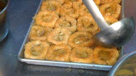 Video thumbnail: Neighborhood Kitchens Neighborhood Kitchens: Sevan Bakery's Birds Nest Baklava