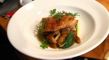 Video thumbnail: Neighborhood Kitchens Neighborhood Kitchens: Tres Gatos' Crispy Confit of Chicken