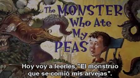 Video thumbnail: Georgia Read More The Monster Who Ate My Peas (Espanol subs)