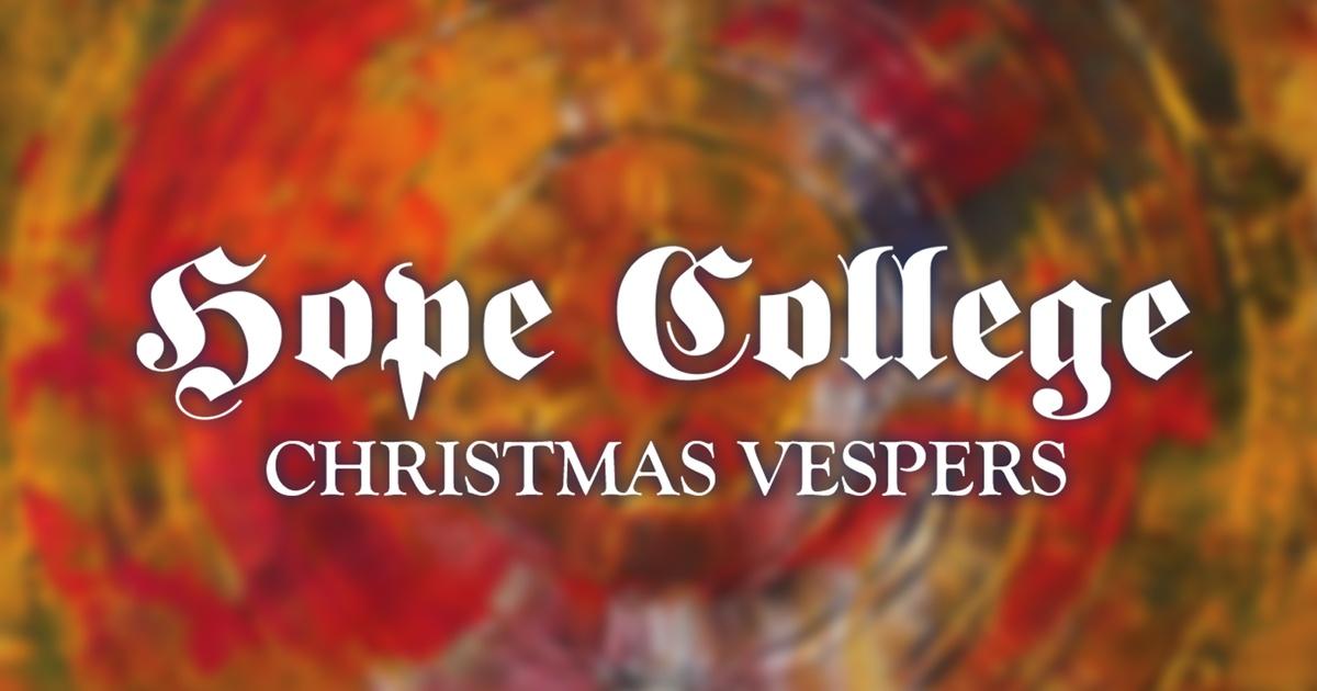 WGVU Presents Hope College Christmas Vespers 2015 PBS