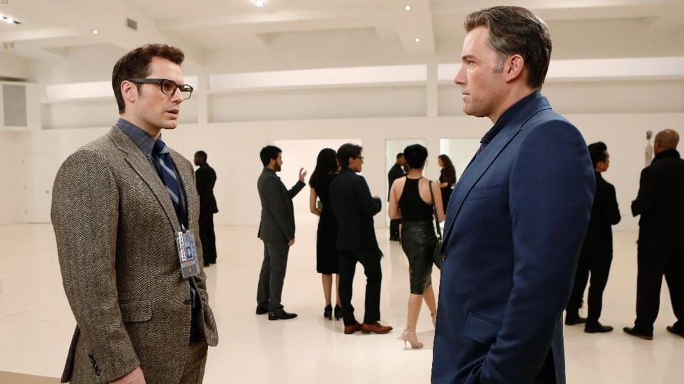 Ben Affleck and Henry Cavill for "Batman vs. Superman" image