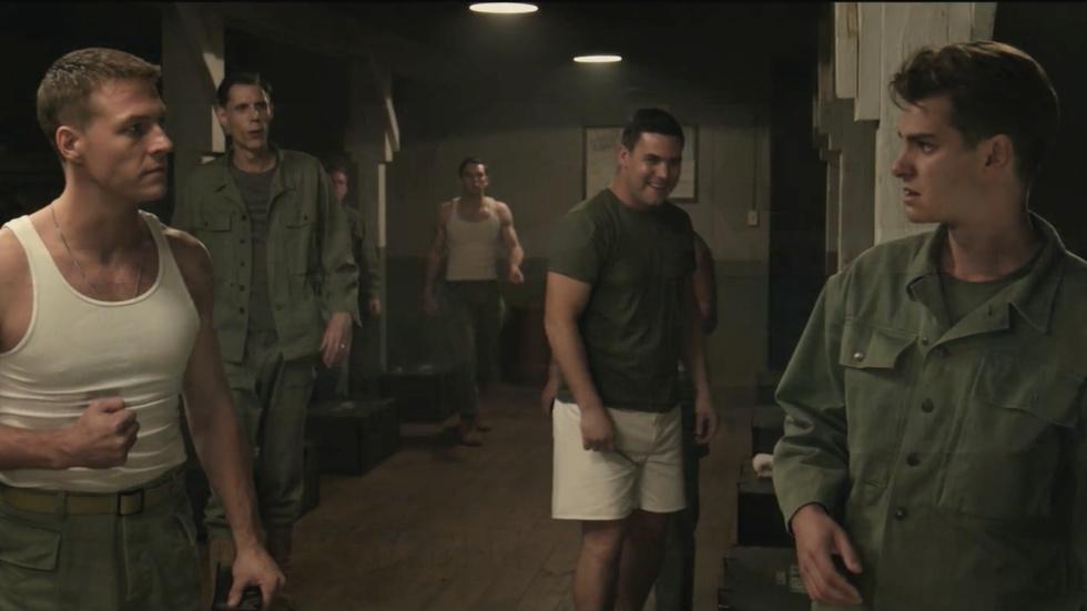 Mel Gibson and Andrew Garfield for "Hacksaw Ridge" image