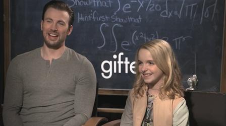 Video thumbnail: Flicks Chris Evans and McKenna Grace for "Gifted"