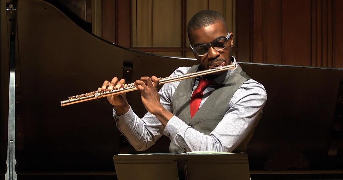 On Stage at Curtis Graduation Recital by Flutist Diondre McKinney PBS
