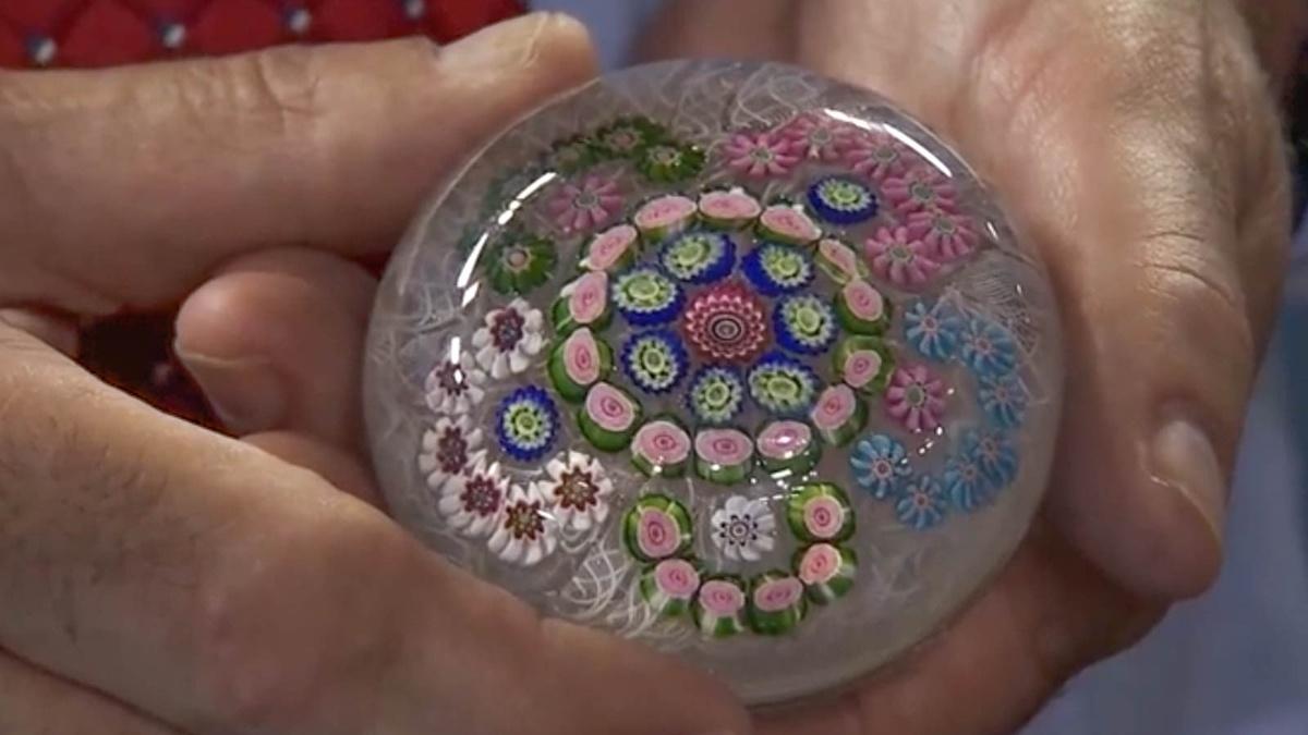 Appraisal Clichy Millefiori Paperweight, ca. 1850 Antiques Roadshow