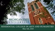 Spring 2014 Residential Arts and Humanities Commencement