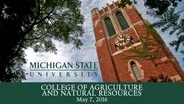2016 College of Agriculture and Natural Resources