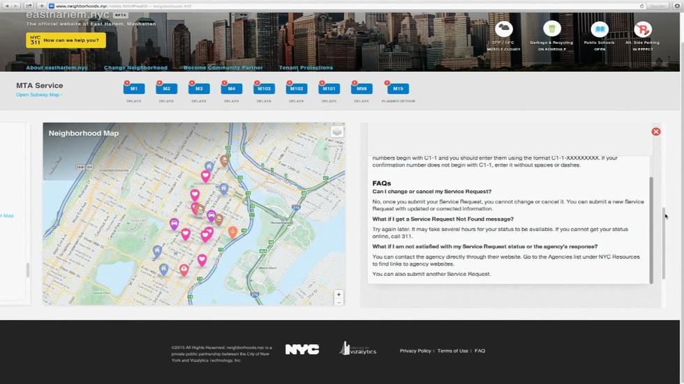 NYC neighborhoods going online image