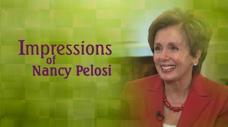 Video thumbnail: Impressions with Rhea Feikin Impressions of Nancy Pelosi with Rhea Feikin