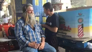 A Farmer's Helping Haircut