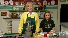 Video thumbnail: Kids in the Kitchen Kids in the Kitchen: Fresh Strawberry Popsicles