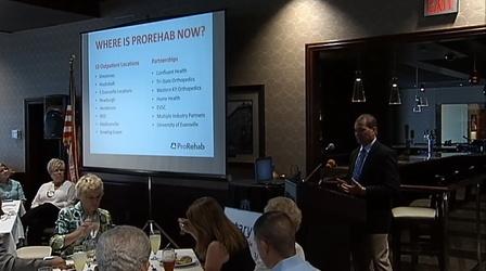 Video thumbnail: Evansville Rotary Club Regional Voices: Pat Wempe, CEO ProRehab