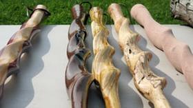 Video thumbnail: Outdoor Elements Wooden Walking Sticks