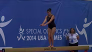 Athletes Show Talents in Special Olympics Gymnastics