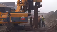 Steel Sheet Piling Installation Begins