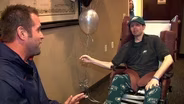 Eagles Player Visits Fan with Huntington's Disease