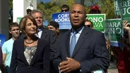Massachusetts Governor Campaigns for Booker and Buono