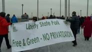 Liberty State Park Advocates Protest Proposed Development